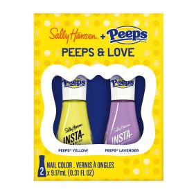 Sally Hansen Insta-Dri x PEEPS Nail Color, Yellow & Lavender Duo, 0.31 fl oz ea